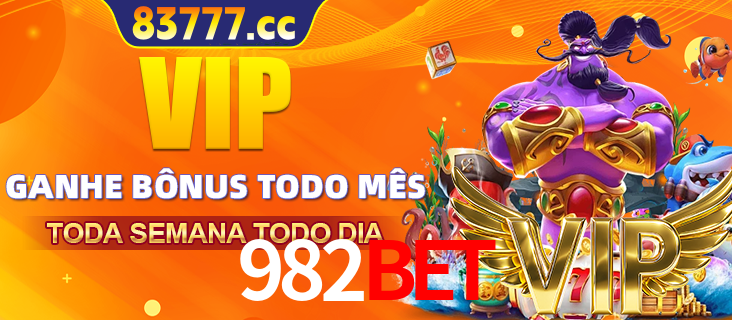Banner promocional do 982BET oferecendo 100% de recompensas adicionais contínuas para quem fizer o login diário (Daily sign-in), com um mascote de coelho.